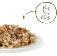 ابلاوز طعام رطب فيليه سمك التونة مع السلطعون للقطط...