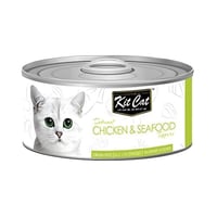 كت كات طعام رطب للقطط معلبات الدجاج والمأكولات الب...