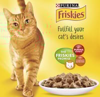 بيورينا فريسكس طعام رطب للقطط بنكهة الديك الرومي ب...