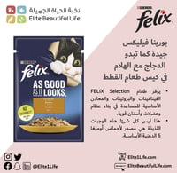 بيورينا فيليكس طعام رطب للقطط بنكهة الدجاج بالجيلي...