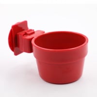 مأكلية تعليق - 300 مل - أحمر Plastic Hanging Bowl...