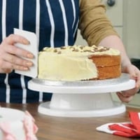 صحن دوار لتزيين الكيك بلاستك مقوى