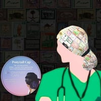 Ksa postal stamps Surgical cap "قبعات جراحة "