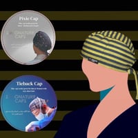 Black and yellow stripes Surgical Cap