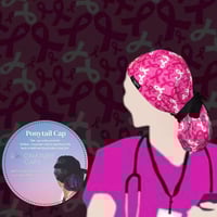 Breast cancer awareness Surgical cap-قبعة جراحية