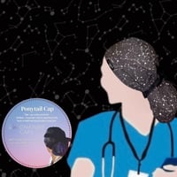 Galaxy stars Surgical Cap