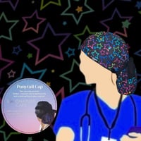 Surgical cap - قبعة جراحية Colored Stars