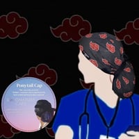 The Akatsuki symbol -Naruto Red Surgical cap