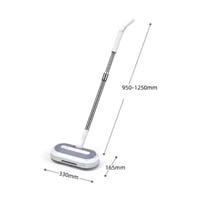 ممسحة كهربائية لاسلكية دوارة مع بخاخ ماء ومصابيح L...