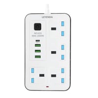 توصيلة كهرباء ذكية متعددة المنافذ 2000 واط