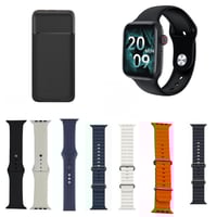 عرض شبيهة ابل مقاس 42 مع 7 اساور الوان مختلفة + بط...