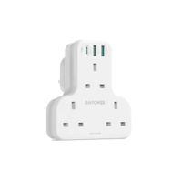 راف باور شاحن جداري 3 مداخل طاقه ثلاثيه مع منفذين...