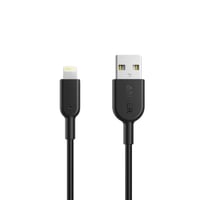 كيبل ايفون باور لاين من انكر 90 سم - اسود