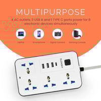 توصيلة كهرباء ذكية متعددة المنافذ 2000 واط