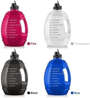 زجاجة مياه بسعة جالون مع ماصة تحفيزية خالية من الب...