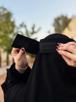 نقاب طويل مطاط مايل اسكتش