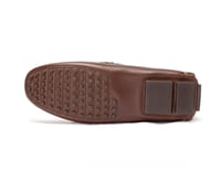 حذاء بني داكن بخطوط