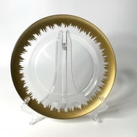 صحن فضي مذهب