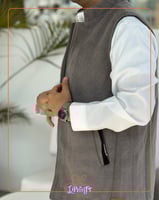 سديري رجالي فرو رمادي