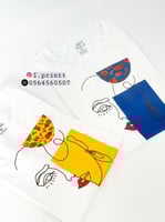 تيشرت للكبار تصميم فتاة شالكي