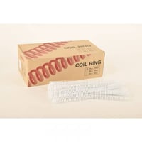 14mm كلاس - حلزون بلاستيك تغليف ابيض