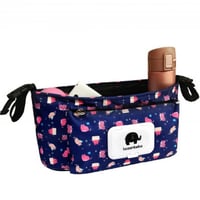 شنطة لعربة الاطفال مع مكان منديل