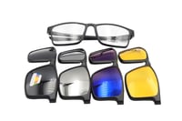 نظارة طبية مستطيلة مع غيرات شمس