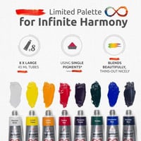 IMPRESSIONIST PALETTE ZenART Non_Toxic Oil Paint f...