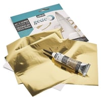 بيبو مجموعة مزيج التذهيب 37 مل + 3 أوراق ذهبية ذات...