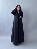 عباية بقماش جاكار مشجر