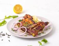 نصف دجاج على الفحم - سادة