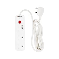 ريبون توصيلة كهربائية 3 منافذ وسلك بطول 5 متر - 29...