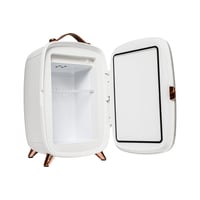 ريبون ثلاجة مستحضرات تجميل 6 لتر مع مرآة - إضاءة ل...