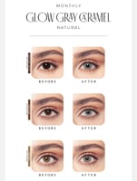 عدسات بيلا جلو - زينة - شهرية - مع محلول