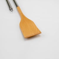 ملاعق خشب بيد استيل