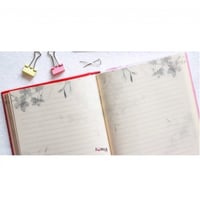 دفتر ولم أكن بدعائك رب شقياً - غلاف أحمر