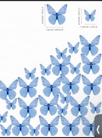 فراشات تزيين الميك ورق ويفر 48 حبه