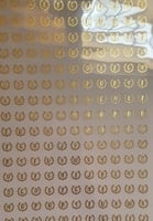 حروف صغيرة مطبوعه ذهبي مقاس 1 سم للسلاسل