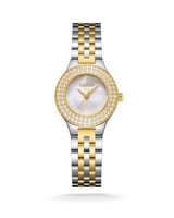 ساعة نسائية من الستيل باللون الذهبي والفضي - Gold...