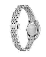 ساعة نسائية من الستيل بميناء فضي - Silver