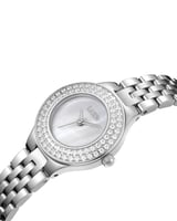 ساعة نسائية من الستيل بميناء لؤلؤي - Mother of Pea...