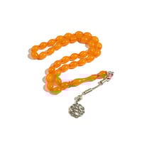 سبحة البكلايت الفاخرة باللون البرتقالي