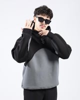 هودي أسود رصاصي