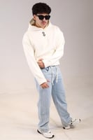 جينز اوفر سايز برباط