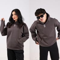 هودي اوفر سايز رمادي