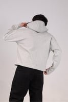 هودي دبل كاب رصاصي فاتح