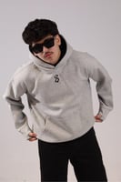 هودي دبل كاب رصاصي فاتح