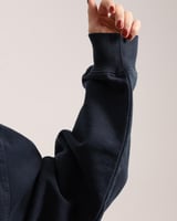 هودي أوفر سايز كحلي قصة بوكس