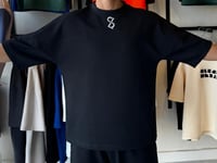 تيشيرت اوفر سايز لون اسود بكتابة لون ابيض