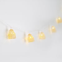 إضاءة زينة فانوس رمضان ذهبي